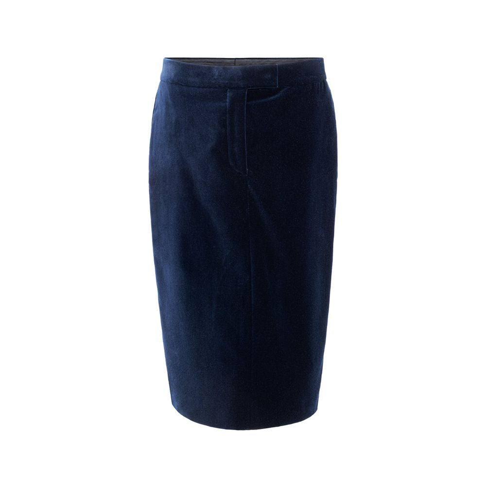 Tom Ford Blue Cotton Midi Skirt - BrandFit 88