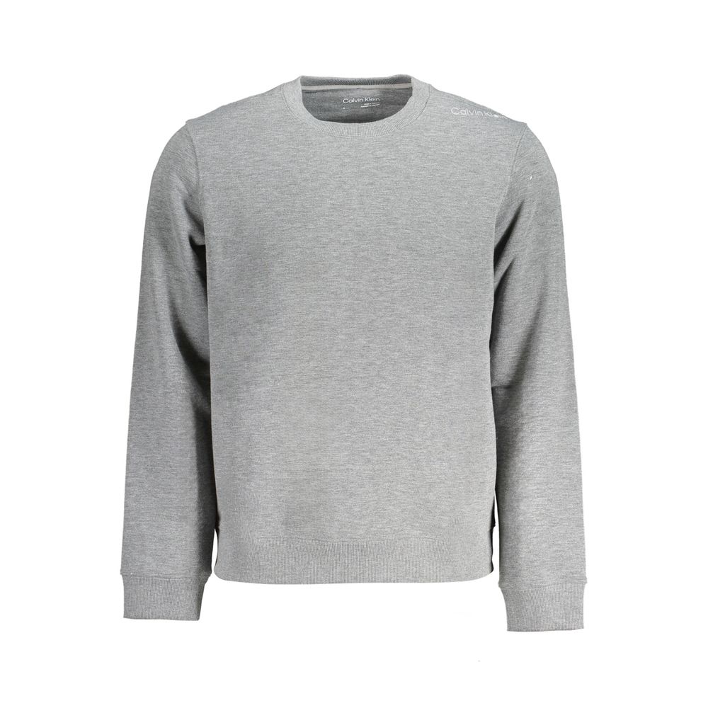 Calvin Klein Grigio Polyester Men Sweatshirt