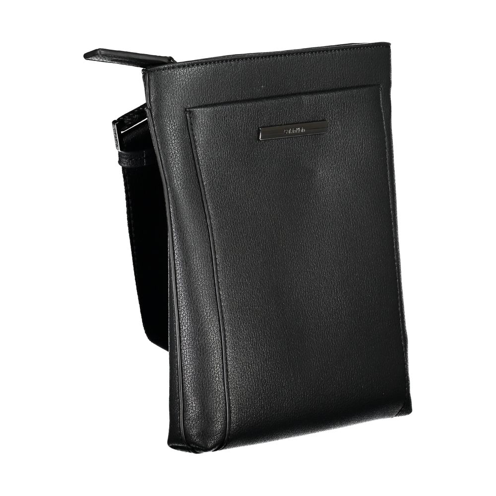 Calvin Klein Black Polyester Men's Shoulder Bag