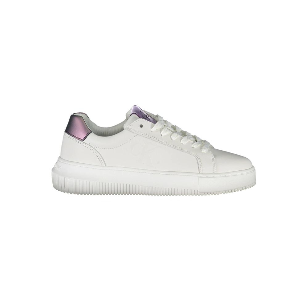 Calvin Klein Bianco Leather Women Sneaker