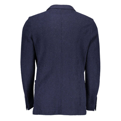 Gant Blue Wool Men Jacket