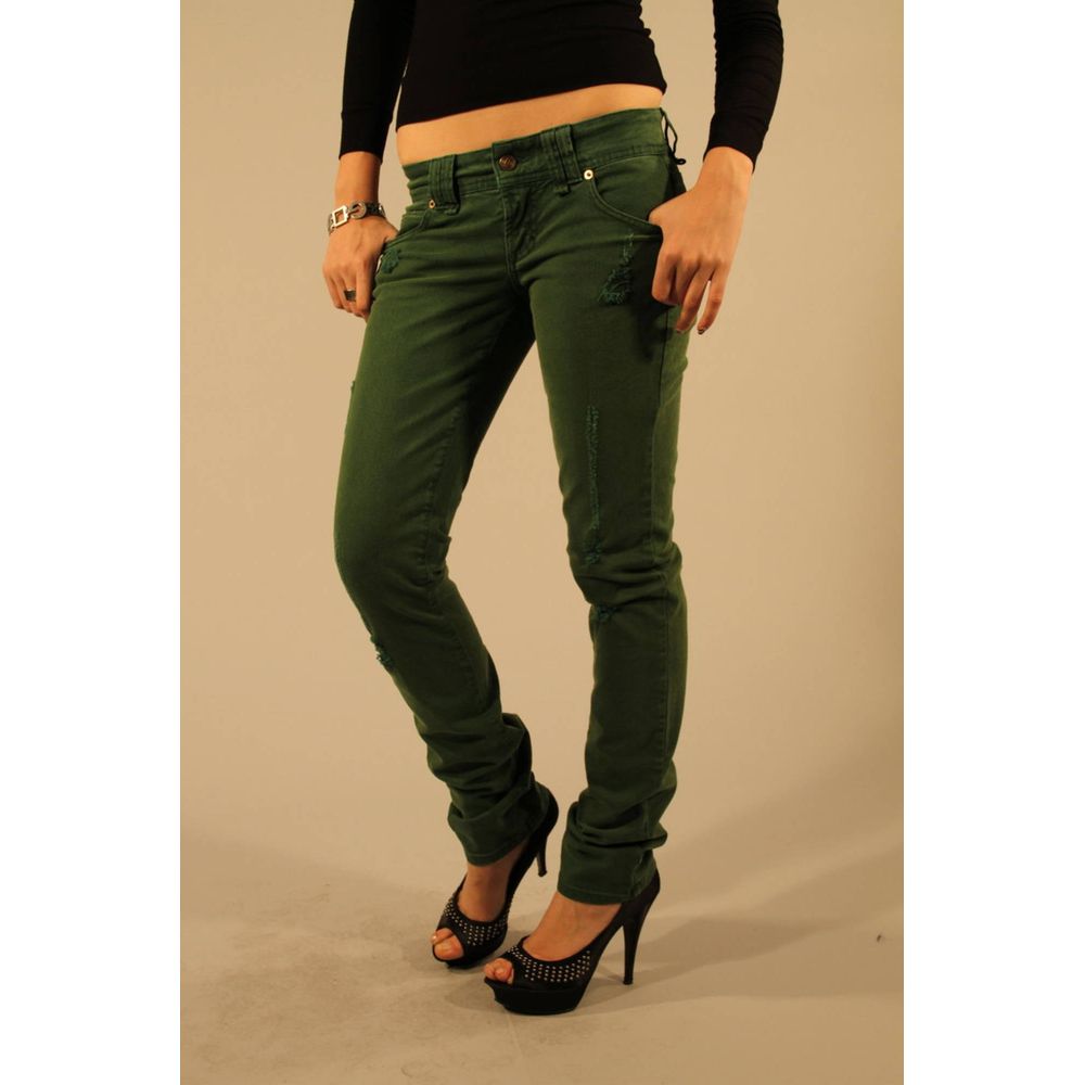 John Galliano Verde Cotton Women Jeans - BrandFit 88