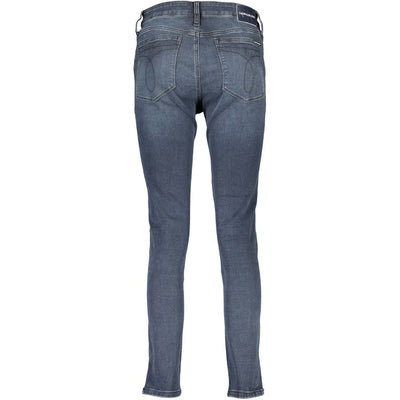 Calvin Klein Blue Cotton Women Jeans