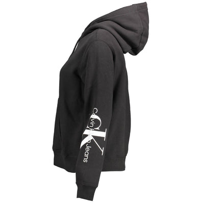 Calvin Klein Black Cotton Women Sweatshirt