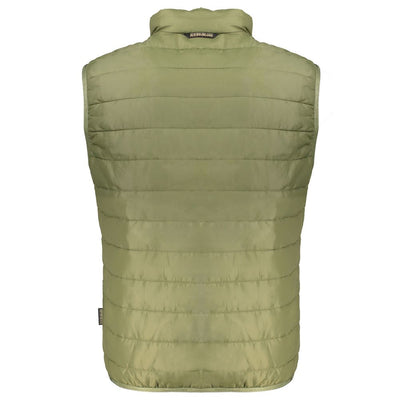 Napapijri Green Polyester Men's Sleeveless Jacket