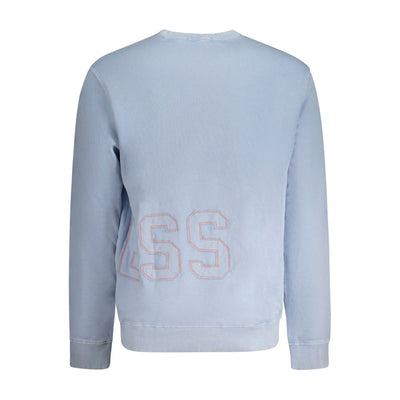 Guess Jeans Blue Cotton Men Sweater
