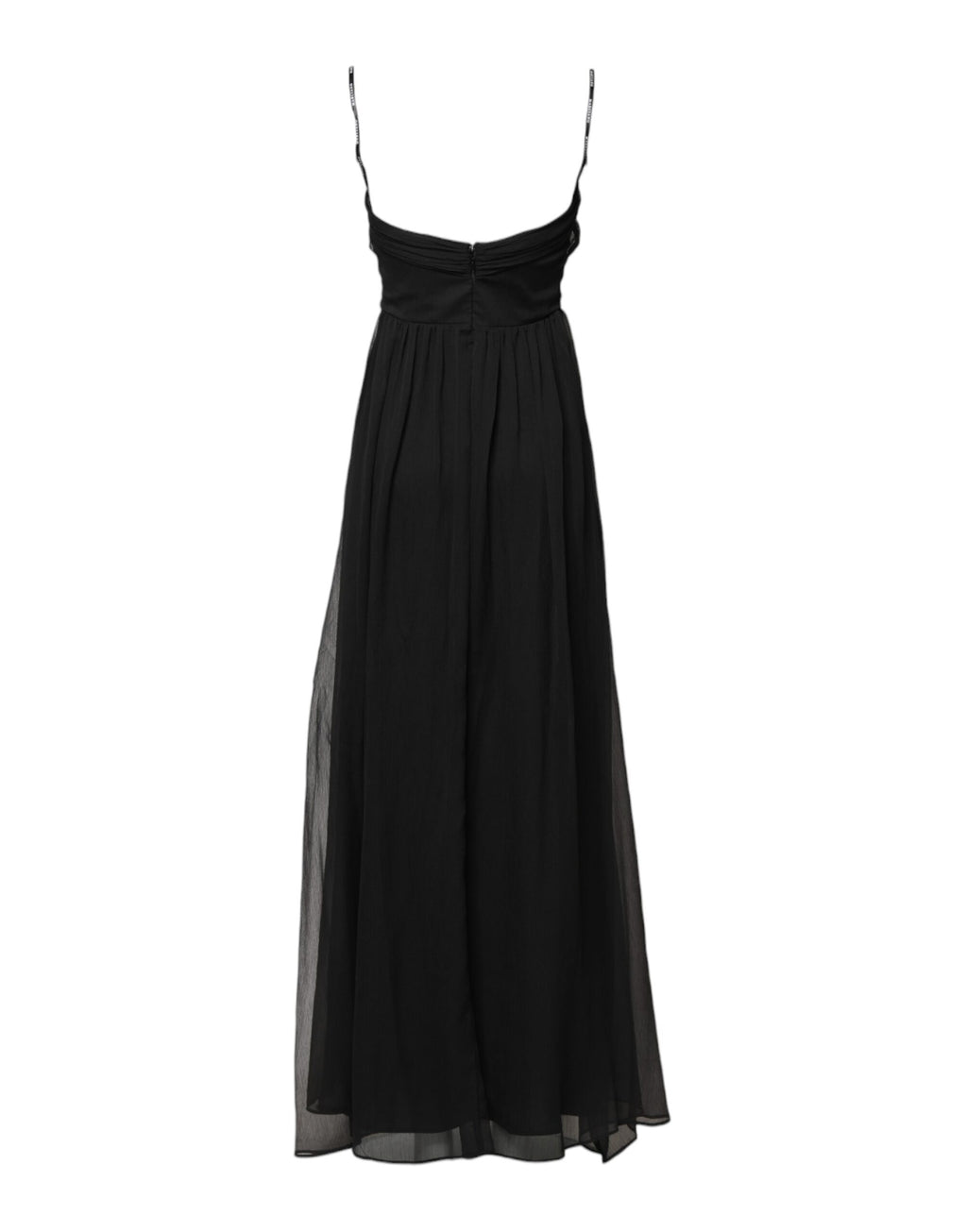 Marciano by Guess Black Tulle Pearl Sleeveless Long Gown Dress