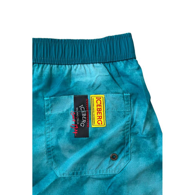 Iceberg Light Blue Polyester Men Swim Short