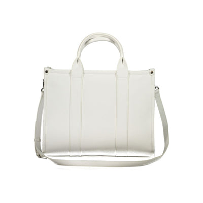 Mario Valentino White Polyethylene Handbag