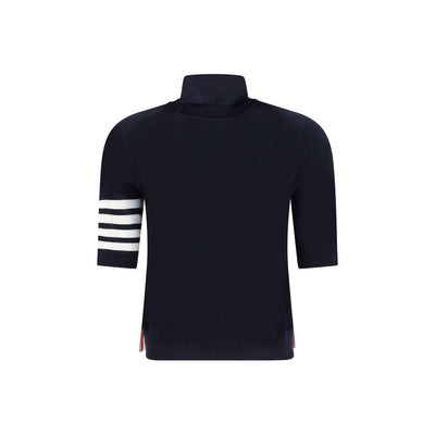 Thom Browne Blue Polyamide Turtleneck