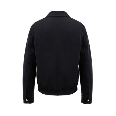 Ami Paris Black Polyester Jackets & Coat