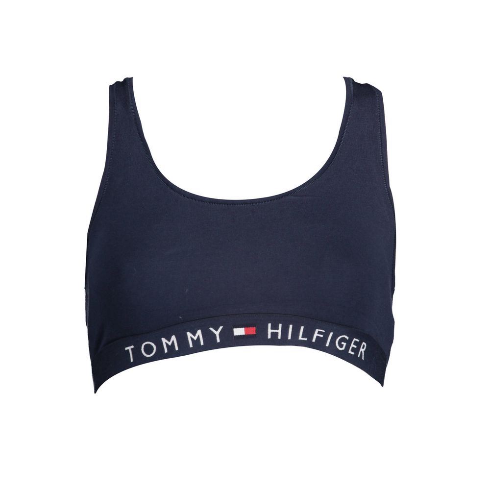 Tommy Hilfiger Blu Cotone Women Sports Bra Tommy Hilfiger