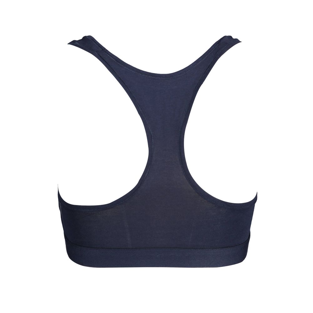 Tommy Hilfiger Blu Cotone Women Sports Bra Tommy Hilfiger