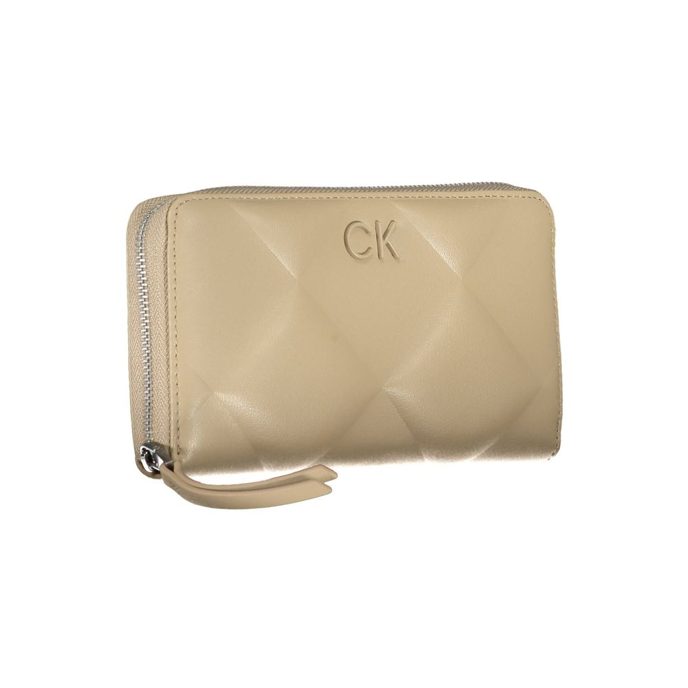 Calvin Klein Beige Polyester Women Wallet