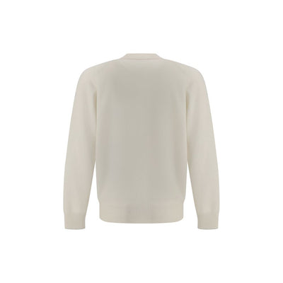 Brunello Cucinelli White Cashmere Cardigan