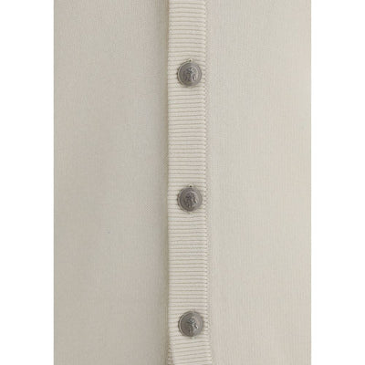 Brunello Cucinelli White Cashmere Cardigan