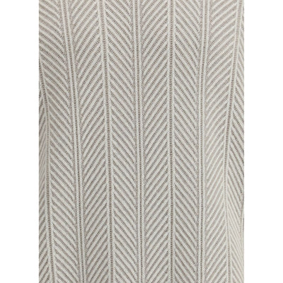 Brunello Cucinelli White Cashmere Cashmere Sweater