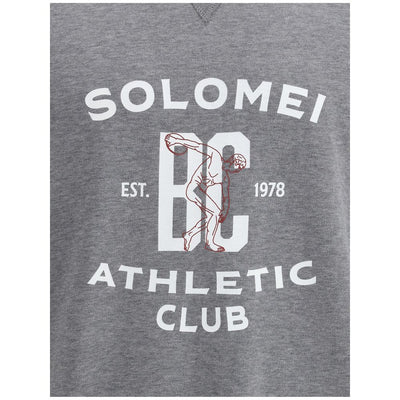 Brunello Cucinelli Gray Cotton Sweatshirt