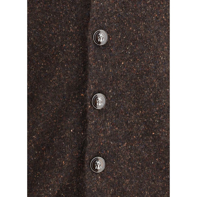 Brunello Cucinelli Brown Alpaca Vicugna Pacos Cardigan