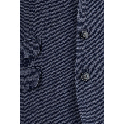 Brunello Cucinelli Blue Wool Blazer