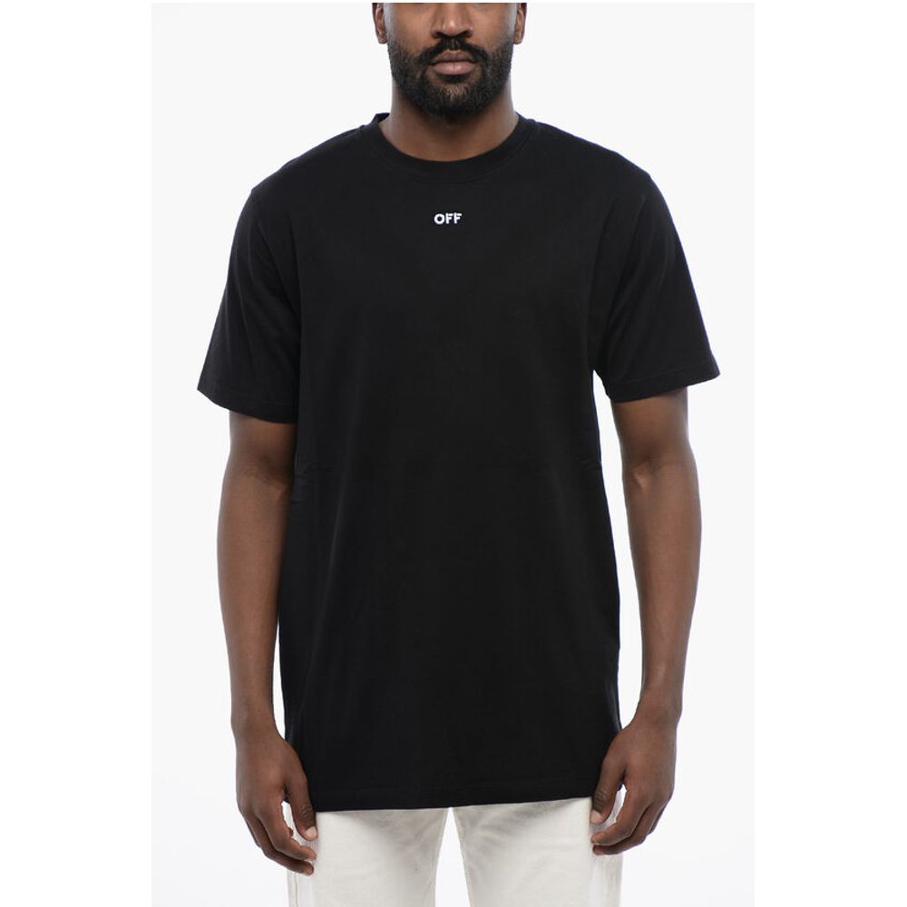 Off-White Black Cotton ARROW Crew-neck T-shirt - BrandFit 88
