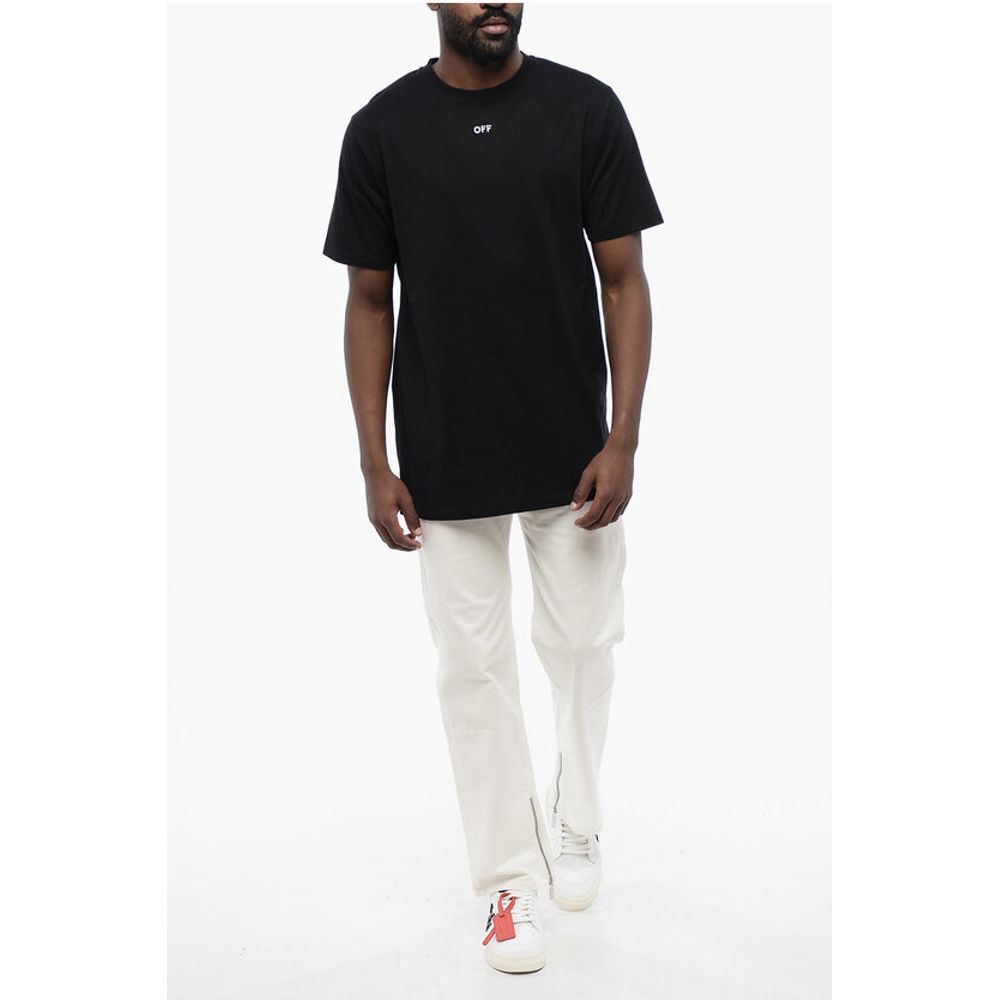 Off-White Black Cotton ARROW Crew-neck T-shirt - BrandFit 88