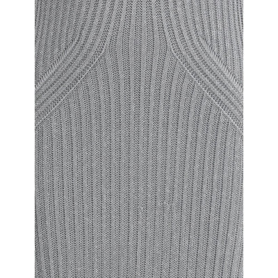 PINKO Metallic knit long Dress