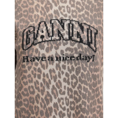 Ganni Multicolor Recycled Wool Sweatshirt