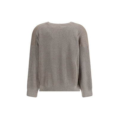 Brunello Cucinelli Beige Cotton Sweatshirt