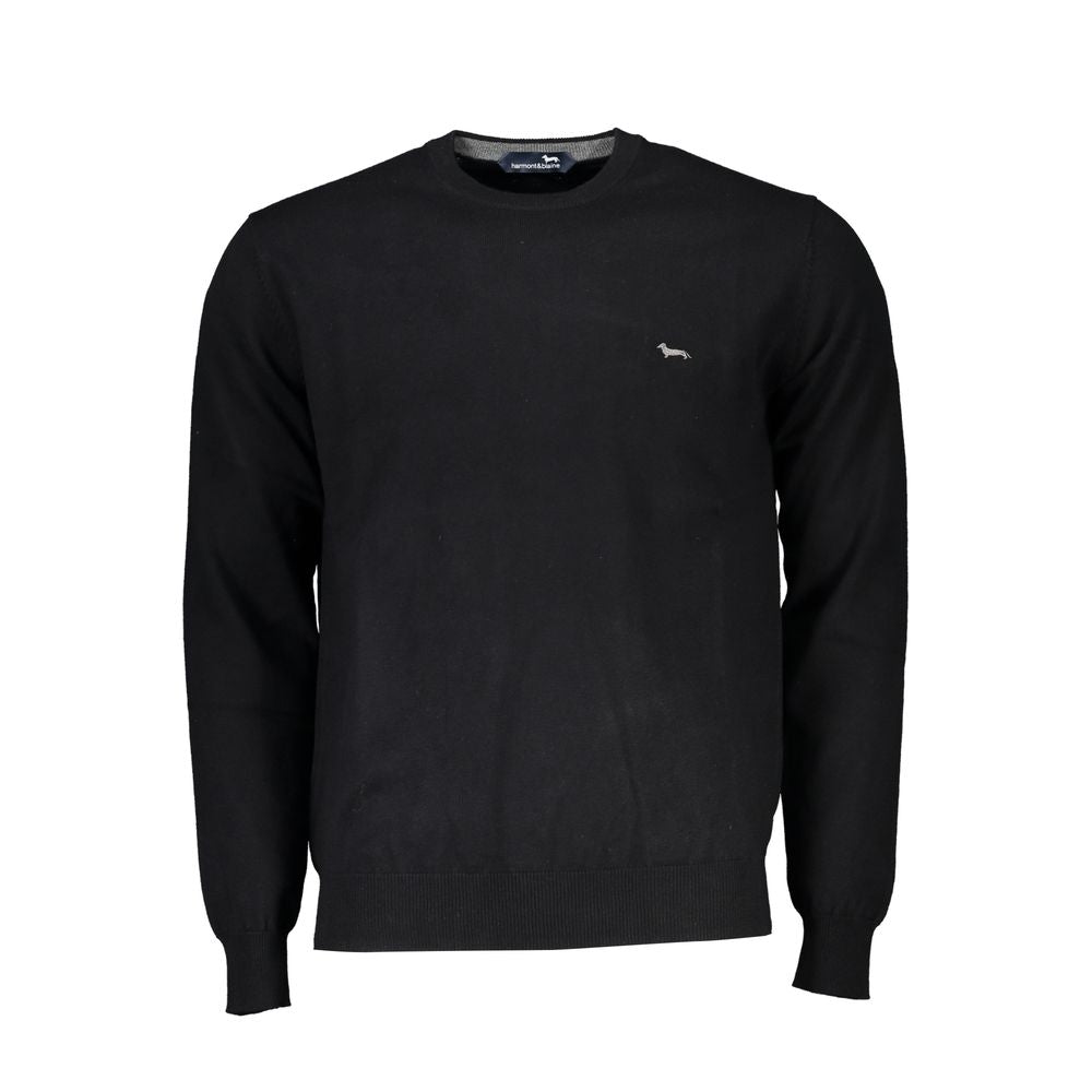 Harmont & Blaine Black Cotton Men Sweater