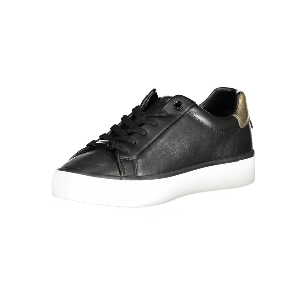 Calvin Klein Black Leather Women Sneaker