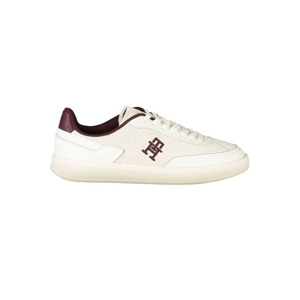 Tommy Hilfiger Beige Polyurethane Women Sneaker