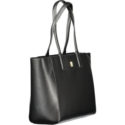 Tommy Hilfiger Black Recycled Polyester Women Handbag
