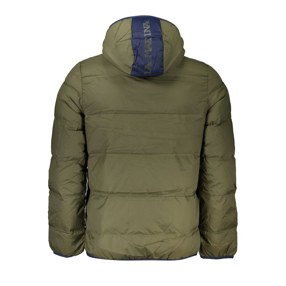 La Martina Green Polyamide Men Jacket