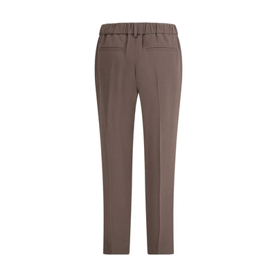 Brunello Cucinelli Gray Acetate Casual Pants