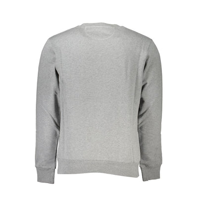 La Martina Gray Cotton Men Sweatshirt
