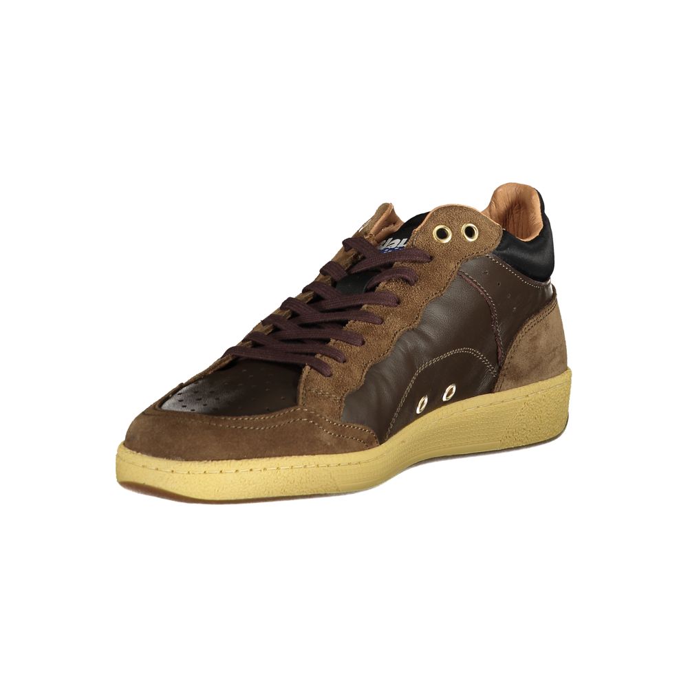 Blauer Marrone Leather Men Sneaker