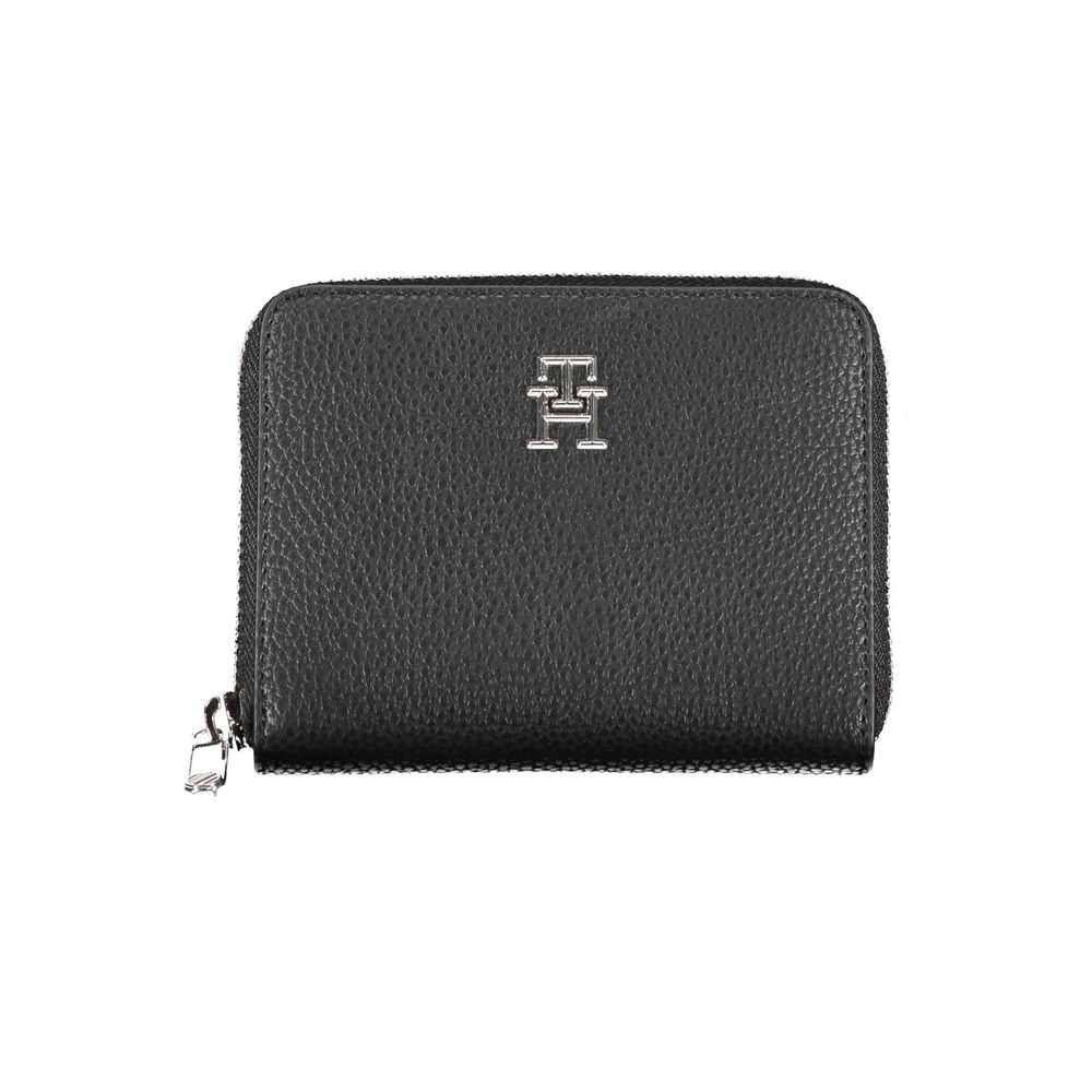 Tommy Hilfiger Black Polyurethane Women Wallet