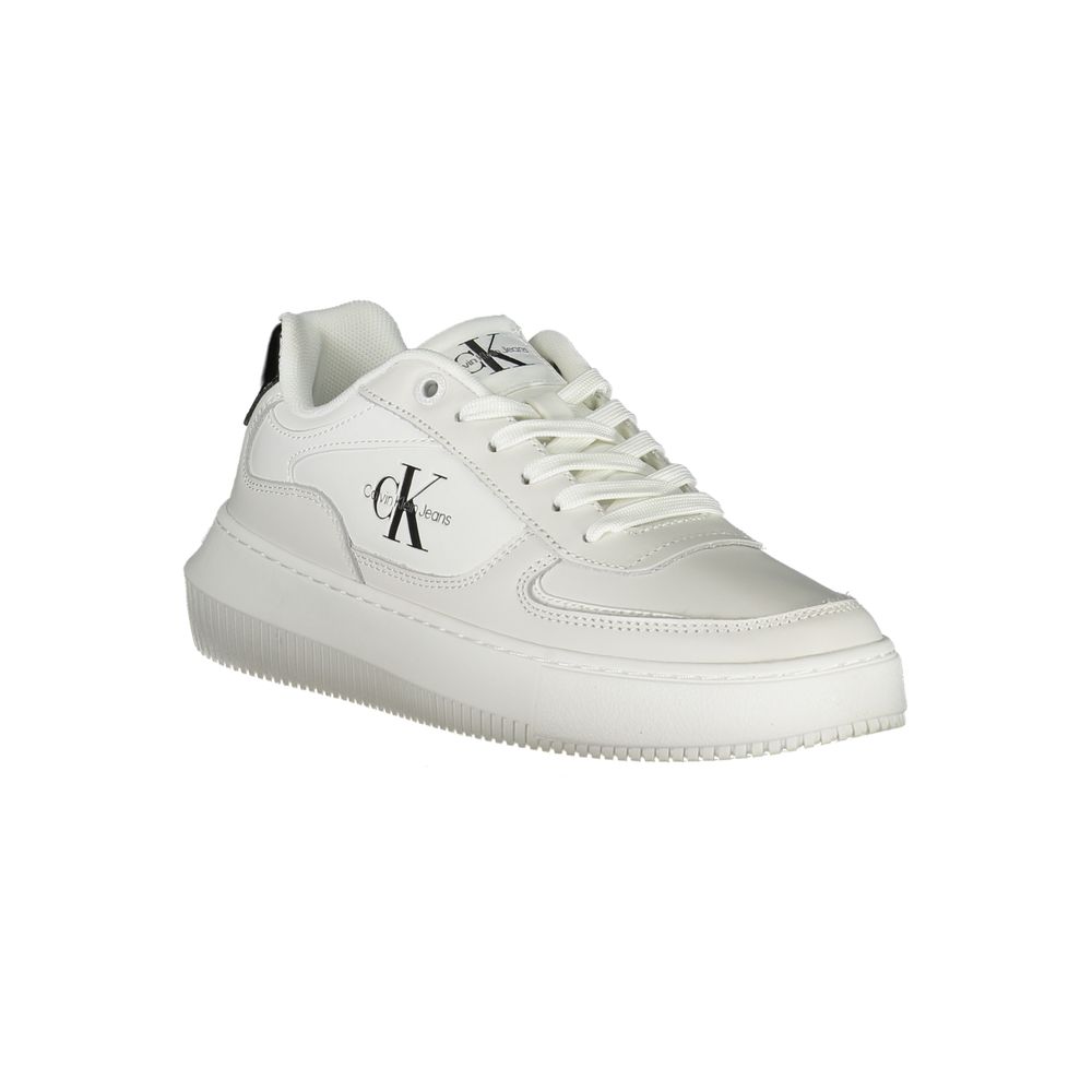 Calvin Klein White Leather Women Sneaker