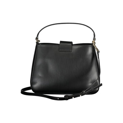 Tommy Hilfiger Black Polyurethane Women Handbag