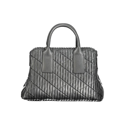 Mario Valentino Black Polyurethane Women Handbag