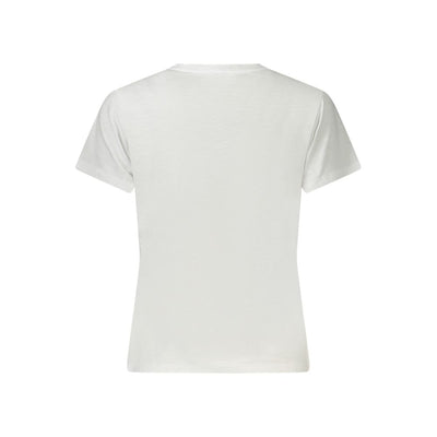 Guess Jeans White Cotton Women T-Shirt