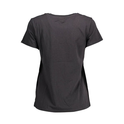 Levi's Black Cotton Women T-Shirt