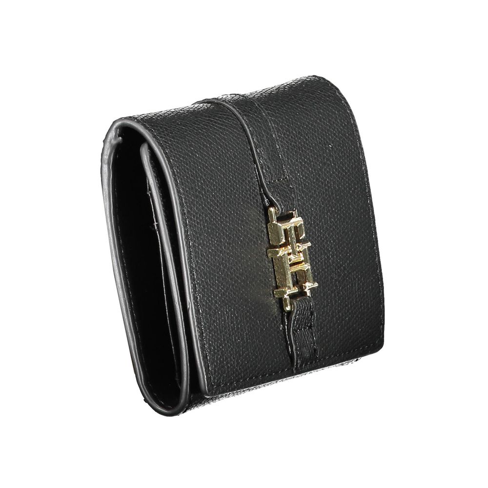 Tommy Hilfiger Black Polyurethane Women Wallet