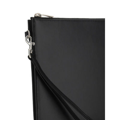 Saint Laurent Black Calf Leather Bos Taurus False