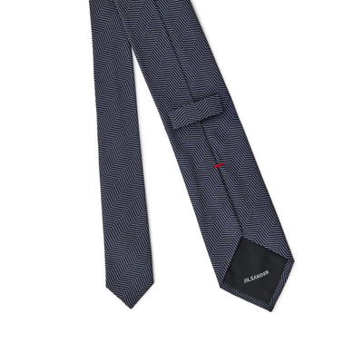 Jil Sander Blue Silk Tie