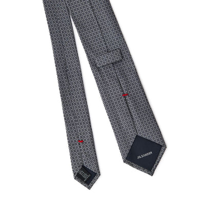 Jil Sander Gray Silk Tie