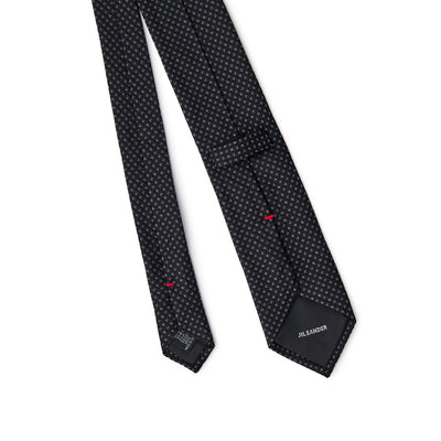 Jil Sander Black Silk Tie
