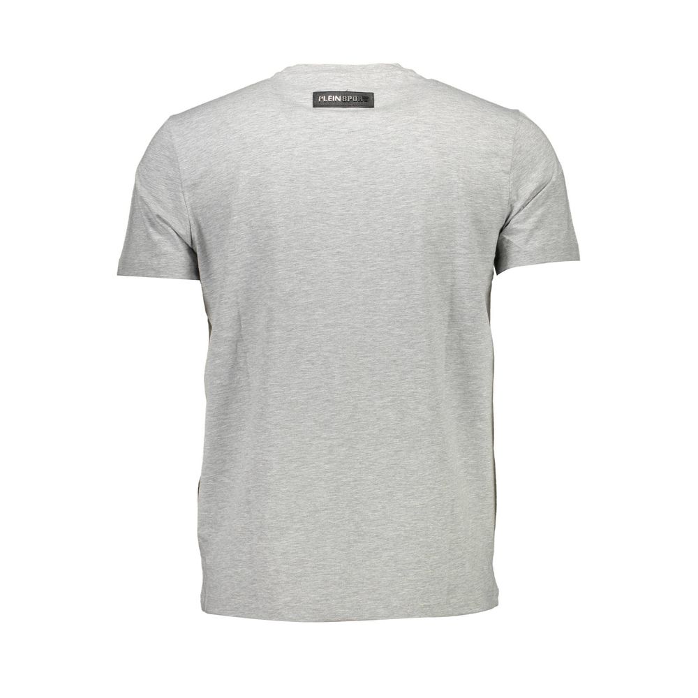 Plein Sport Gray Cotton Men T-Shirt - BrandFit 88