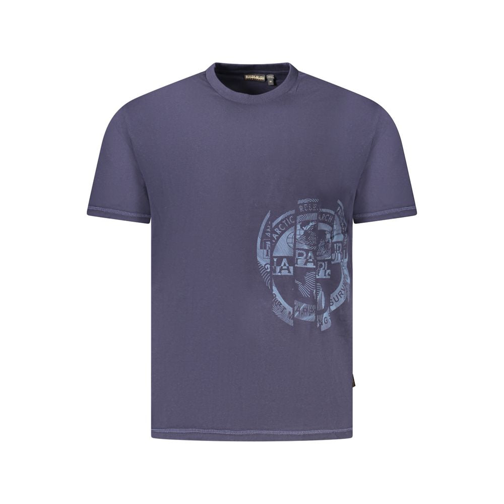 Napapijri Blue Cotton Men T-Shirt
